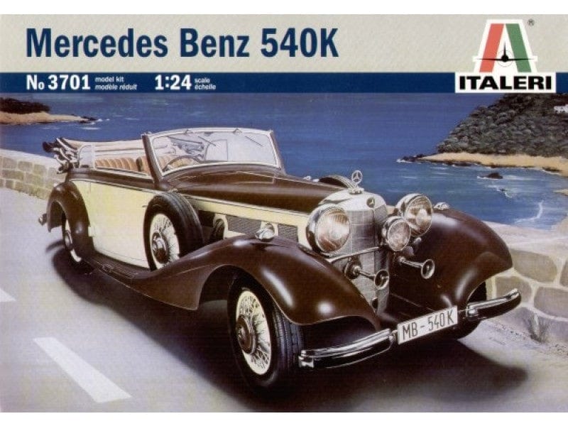Italeri 1/24 Mercedes Benz 540K Plastic Model Kit Italeri PLASTIC MODELS
