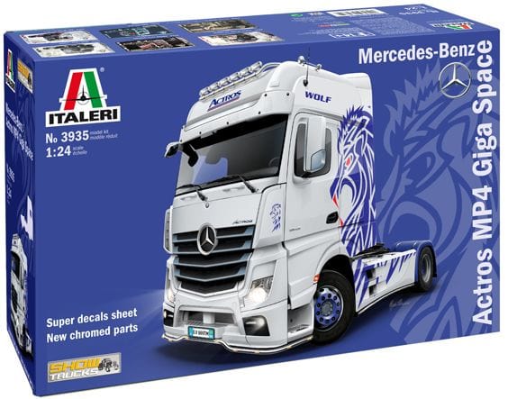 Italeri 1/24 Mercedes-Benz Actros MP4 Giga Space Italeri PLASTIC MODELS