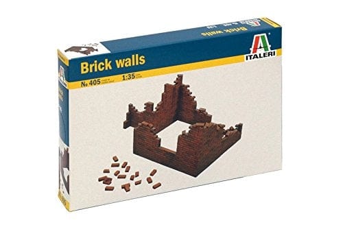 Italeri 1/35 Brick Walls Plastic Model Kit Italeri PLASTIC MODELS