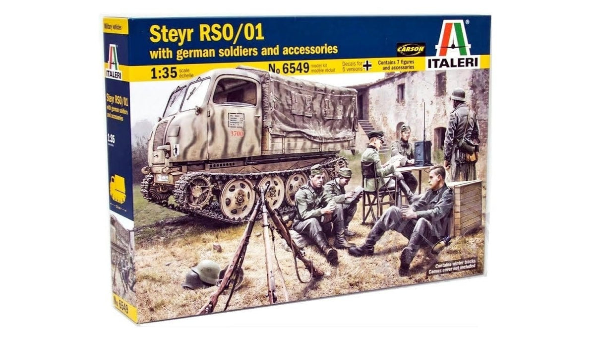 Italeri 1/35 Steyr Rs0/01 With German Soldiers And Accessories Italeri PLASTIC MODELS