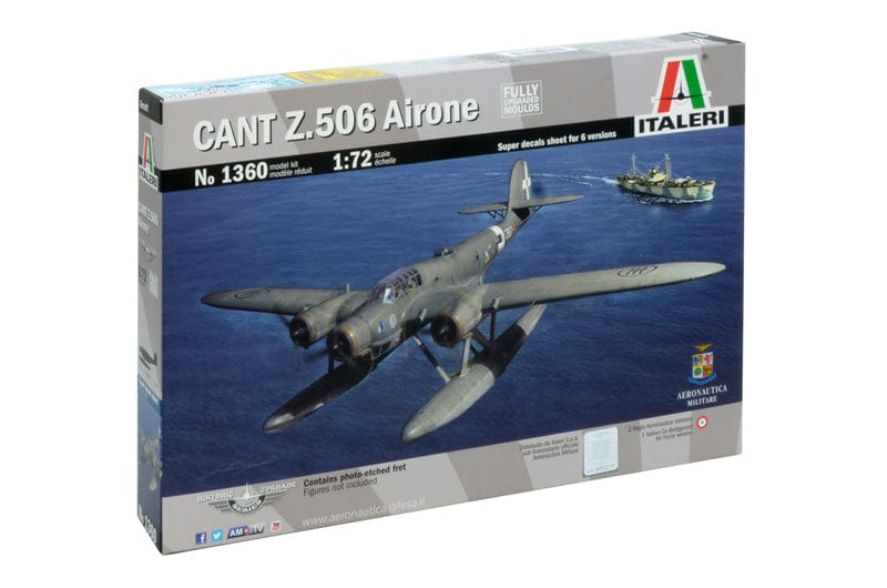 Italeri 1/72 Cant Z.506B Airone (Historic Upgrade) Plastic Model Kit Italeri PLASTIC MODELS