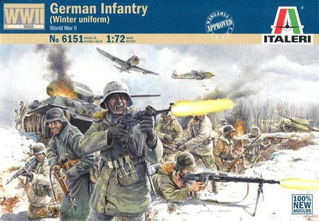 Italeri 1/72 German Infantry Winter Uniform Italeri PLASTIC MODELS