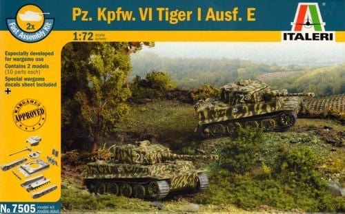 Italeri 1/72 Pz.Kpfw Vi Tiger Tank Italeri PLASTIC MODELS