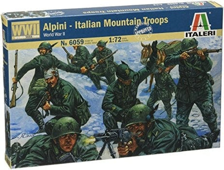 Italeri 1/72 Wwii Italian Alpini Plastic Model Kit Italeri PLASTIC MODELS