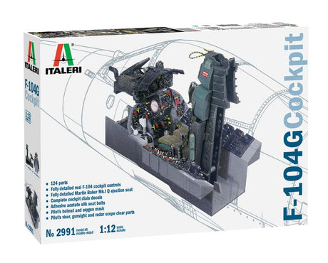 Italeri 1991 1/12 F-104G Starfighter Cockpit Italeri PLASTIC MODELS