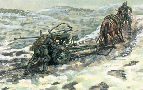 Italeri 6464S 1/35 Breda 20/65 with Crew (3 Figures) Plastic Model Kit Italeri PLASTIC MODELS