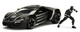 Jada 1/24 Black Panther W/Lykan Hypersport - Hobbytech Toys
