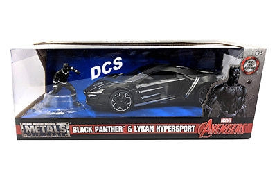 Jada 1/24 Black Panther W/Lykan Hypersport - Hobbytech Toys
