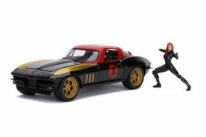 Jada 1/24 Avengers Black Widow and 1966 Chevy Corvette Jada DIE-CAST MODELS