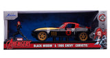 Jada 1/24 Avengers Black Widow and 1966 Chevy Corvette Jada DIE-CAST MODELS