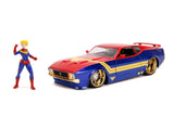 Jada 1/24 Avengers Captain Marvel and 1973 Ford Mustang Mach 1 Jada DIE-CAST MODELS