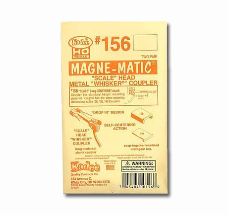 Kadee 156 HO Whisker Scale Long Centerset Shank Coupler 2 Pairs Kadee TRAINS - HO/OO SCALE