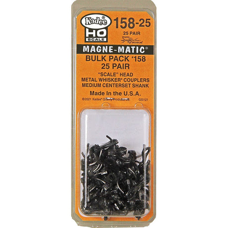 Kadee HO 158 Scale Whisker Coupler 9/32in Center (25pair) - Hobbytech Toys