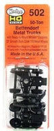 Kadee 502 HO Bettendorf Metal Trucks W/Coupler 33in Smooth Wheeel (1Pr) Kadee TRAINS - HO/OO SCALE