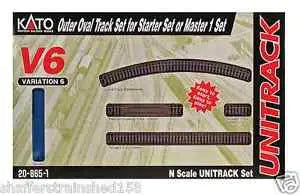Kato Unitrack N V6 Outer Oval Track Set Kato TRAINS - N SCALE