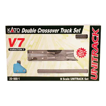Kato N V7 Double Crossover Track Set Kato TRAINS - N SCALE