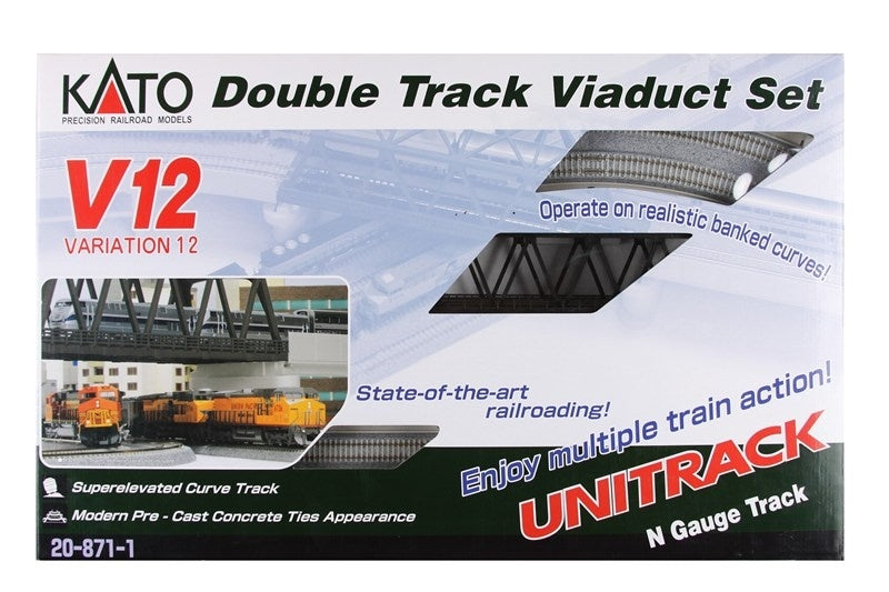 Kato N V12 Double Track Viaduct Set Kato TRAINS - N SCALE