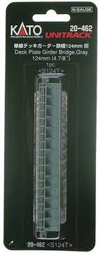 Kato 20462 Unitrack N 124mm Deck Girder Bridge Grey (1) Kato TRAINS - N SCALE