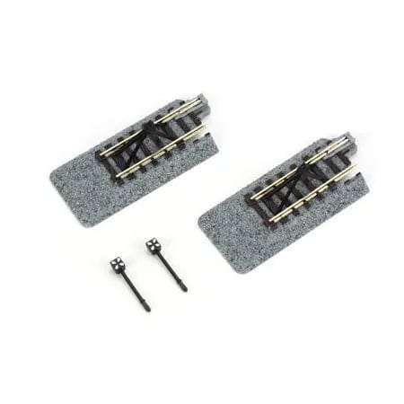 Kato N Straight Roadbed Bumper Track Section - Unitrack - Style C - 2-7/16in 62mm pkg(2) Kato TRAINS - N SCALE