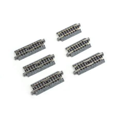 Kato N Track Assortment Set - 1-1/8in, 1-3/4in 2.9, 4.4cm pkg(10) Kato TRAINS - N SCALE