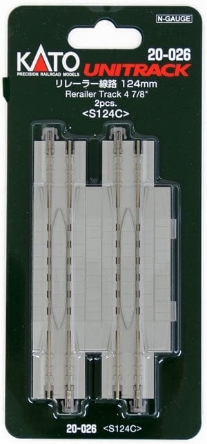Kato N Unitrack - Rerailer Track pkg(2) Kato TRAINS - N SCALE