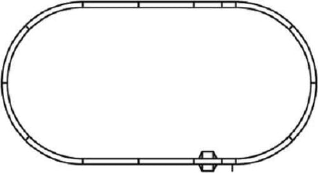 Kato N V5 Inside Oval Track Set - Unitrack - Full Oval with 11" 282mm Radius Curves - Hobbytech Toys