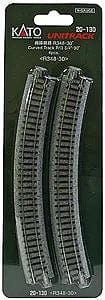 Kato Unitrack N 348mm 13-3/4in Radius Curve 30Deg (4) Kato TRAINS - HO/OO SCALE