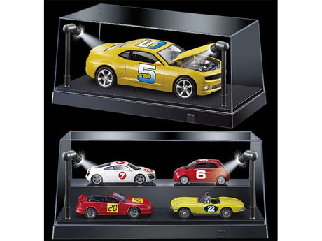 1/24 Black Base LED Lighted Display Case NULL DIE-CAST MODELS