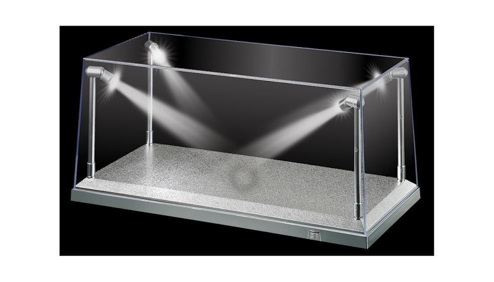 1/18 Silver LED Display Case (L) 35.5Cm X (W) 15.6Cm X (H) 16Cm NULL DIE-CAST MODELS