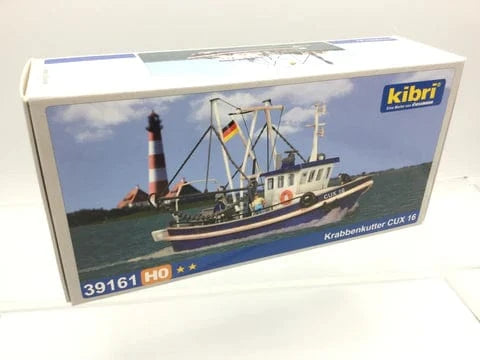 Kibri HO Shrimp Boat - Kit - CUX 16 (blue, white) - Hobbytech Toys
