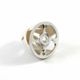 Kuza 3.25In 82mm Cnc Backplate Spinner White Kuza RC PLANES - PARTS