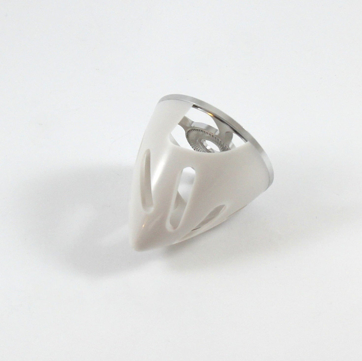 Kuza 3.25In 82mm Cnc Backplate Spinner White Kuza RC PLANES - PARTS