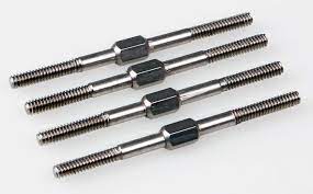 Kuza Stainless Steel Adjustable Pushrod For 50-220CC (3x50mm) - 4PCS - Hobbytech Toys