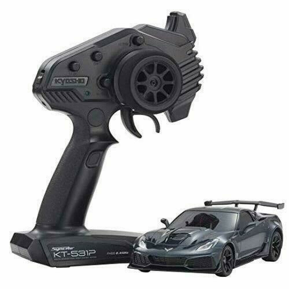 Kyosho 32334GM Mini-Z RWD MR-03 Readyset Chevrolet Corvette ZR1 Shadow Grey Metallic Kyosho RC CARS