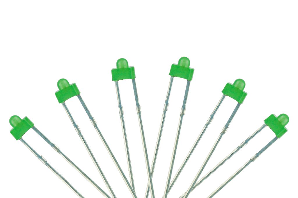 DCC Concepts LED Panel Dot Type 1.8mm (W/Resistors) Green (6) DCC Concepts TRAINS - DCC