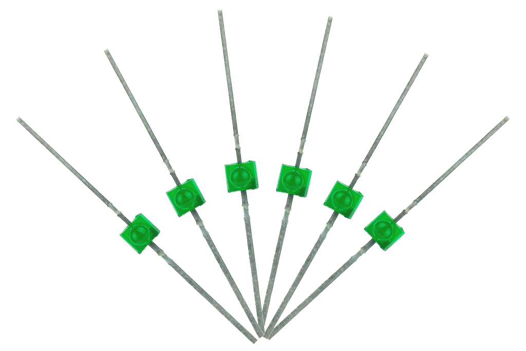 DCC Concepts Led Mini Butterfly Type 1.6mm (W/Resistors) Green (6) DCC Concepts TRAINS - DCC