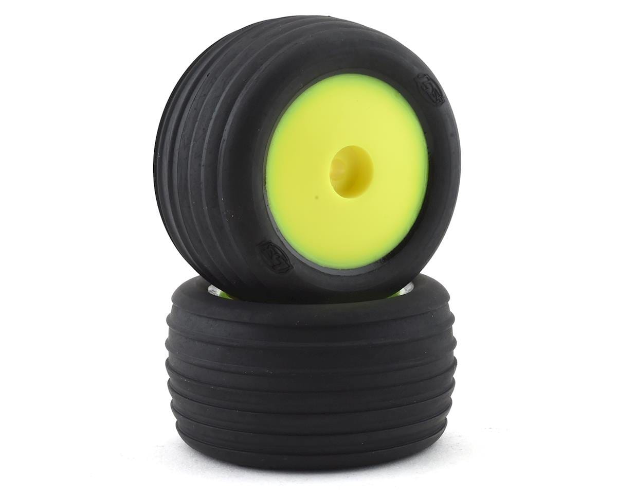 Losi LOS41015 Front Mounted Taper Pin with Yellow Wheels , 2pcs, Mini-B Losi RC CARS - PARTS