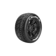 Louise 3295B X-Rocket Rim & Tyre X-MAXX 24mm Hex Pre-Mounted (2) Louise RC RC CARS - PARTS
