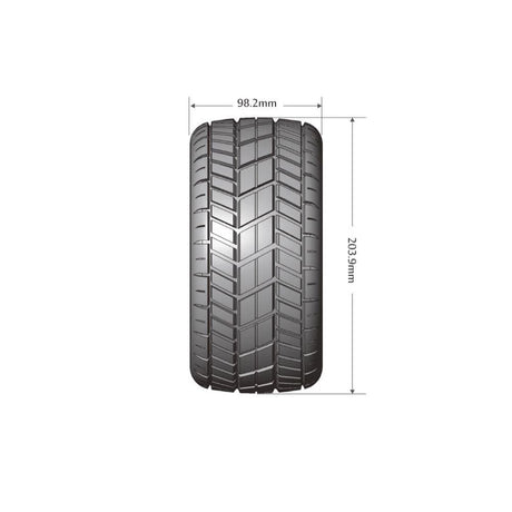 Louise 3295B X-Rocket Rim & Tyre X-MAXX 24mm Hex Pre-Mounted (2) Louise RC RC CARS - PARTS