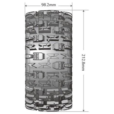 Louise LT3296BM X-Pioneer Black Sport Kraton 8S 24mm Hex (2pcs) Louise RC RC CARS - PARTS