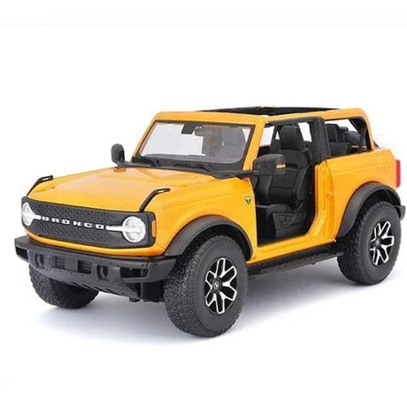 Maisto 1/18 2021 Ford Bronco Badlands - Orange - Hobbytech Toys