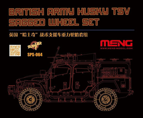 Meng 1/35 British Army Husky Tsv Sagged Wheel Set Meng PLASTIC MODELS