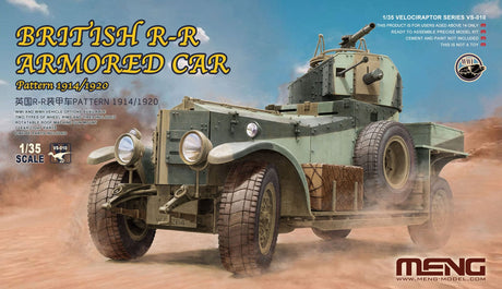 Meng 1/35 British RR Armored Car Pattern 1914/1920 Plastic Model Kit - Hobbytech Toys