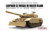 Meng 1/35 Canadian Main Battle Tank Leopard C2 MEXAS w/Dozer Blade Plastic Model Kit - Hobbytech Toys
