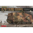 Meng 1/35 German A7V Tank (Krupp) & Engine Plastic Model Kit - Hobbytech Toys