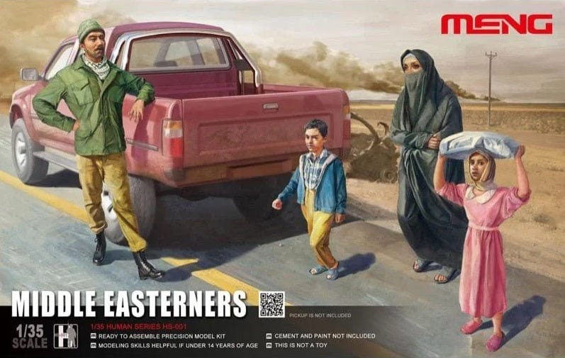 Meng 1/35 Middle Easterners Plastic Model Kit - Hobbytech Toys