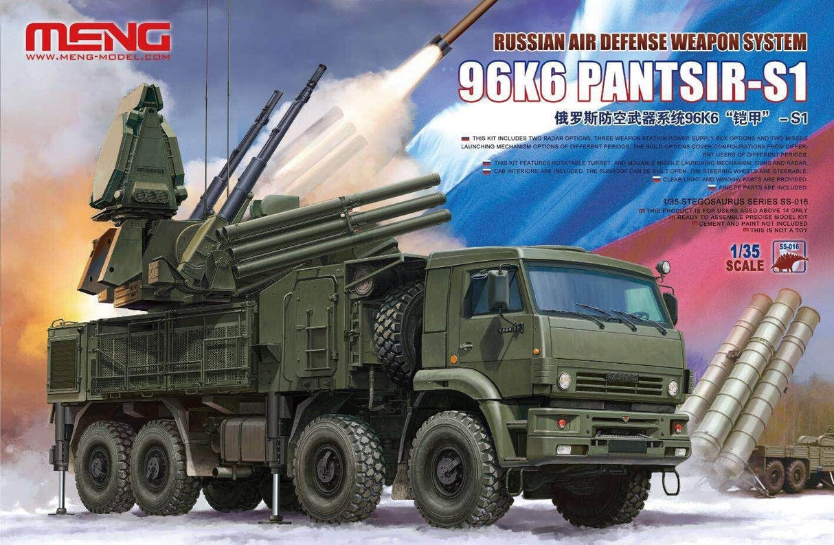Meng 1/35 Russian Air Defense Weapon System 96K6 Pantsir-S1 Plastic Model Kit - Hobbytech Toys