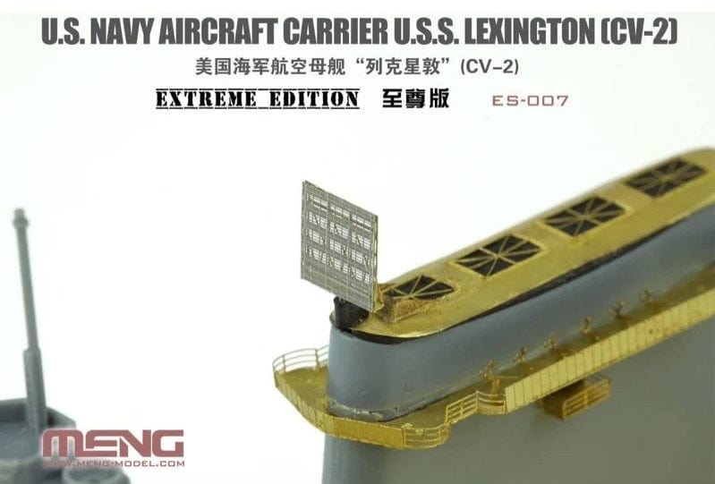 Meng 1/700 U.S. Navy Aircraft Carrier U.S.S. Lexington (Cv-2) Extreme Edition Plastic Model Kit - Hobbytech Toys