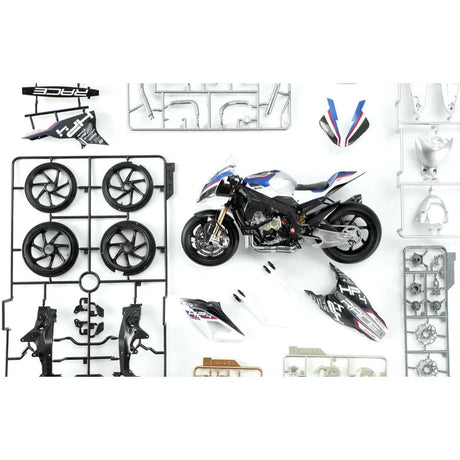 Meng 1/9 BMW HP4 Race (Pre-colored Edition) Plastic Model Kit - Hobbytech Toys