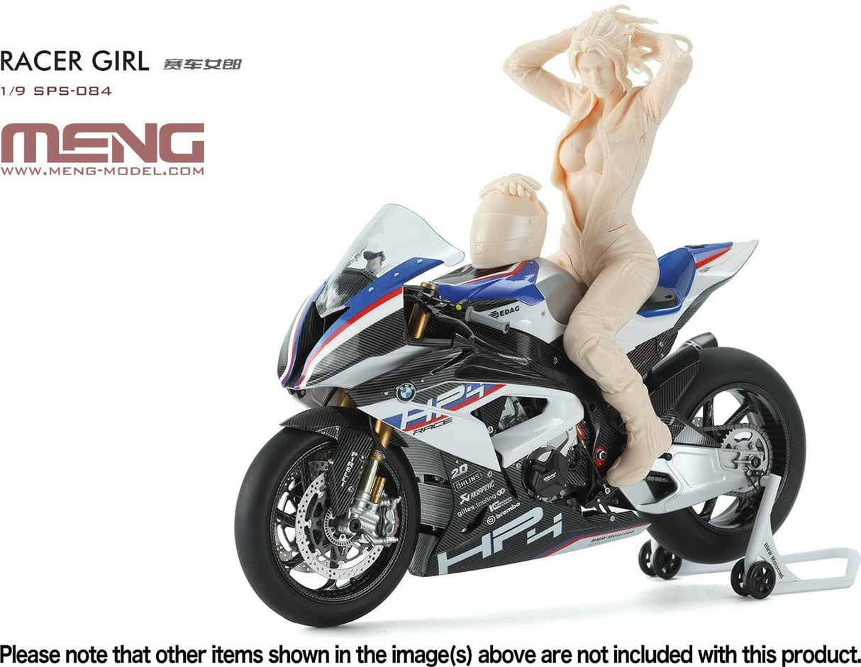 Meng 1/9 Racer Girl Plastic Model Kit - Hobbytech Toys